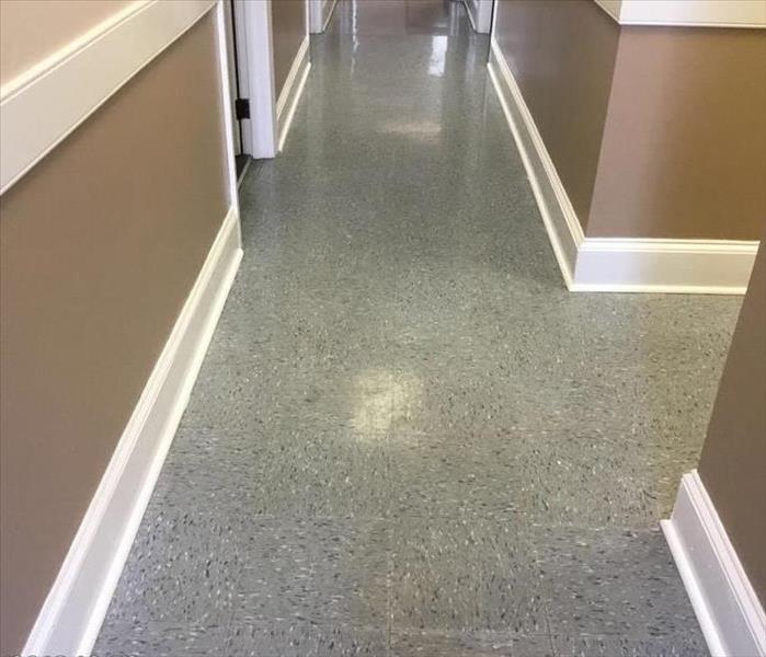 same hallway, dry and clean